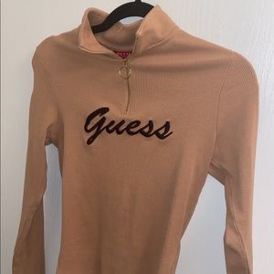 Guess Quarter Zip Long Sleeve